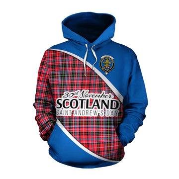Udny Family Crest Tartan Cotton Hoodie Celebrate Saint Andrew's Day in Style Pullover Hoodie XS - Tartan Vibes Clothing