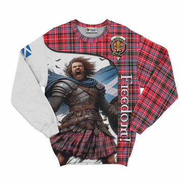 Udny Crest Tartan Sweatshirt Inspired by the Freedom of Scottish Warrior