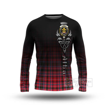 Udny Tartan Long Sleeve T-Shirt Featuring Alba Gu Brath Family Crest Celtic Inspired Unisex - Tartan Vibes Clothing
