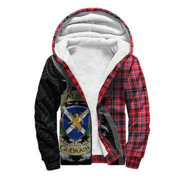 Udny Tartan Family Crest Sherpa Hoodie Lion Rampant Royal Thistle Shield Celtic Inspired Unisex S - Tartan Vibes Clothing