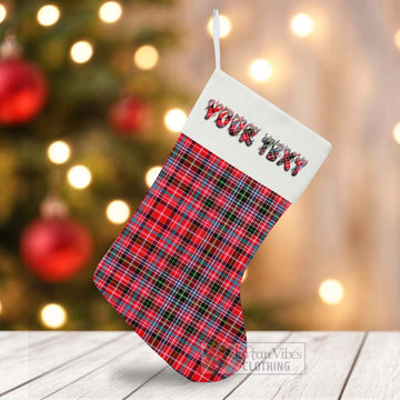 Udny Tartan Christmas Stocking with Personalized Text