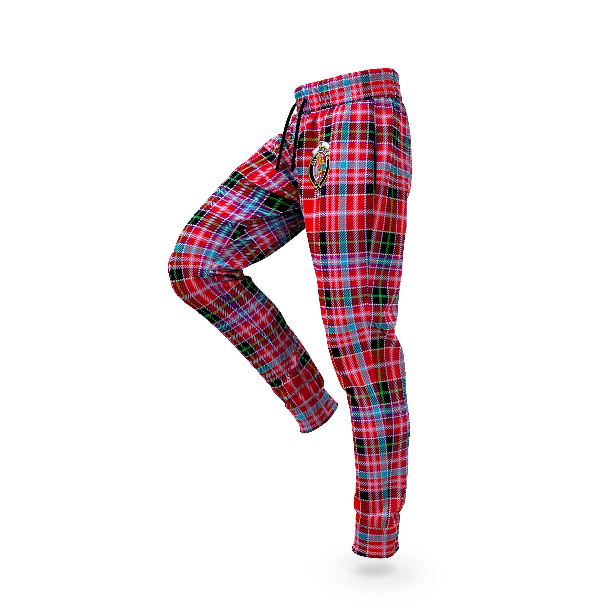 Udny Tartan Joggers Pants with Family Crest S - Tartan Vibes Clothing