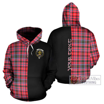 Udny Tartan Hoodie with Family Crest and Half Of Me Style