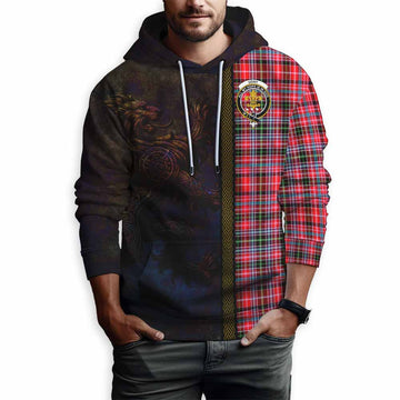 Udny Tartan Family Crest Hoodie Alba Gu Brath Be Brave Lion Ancient Style Pullover Hoodie - Tartan Vibes Clothing