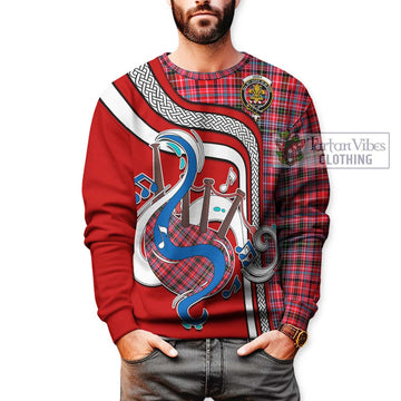 Udny Tartan Sweatshirt with Epic Bagpipe Style