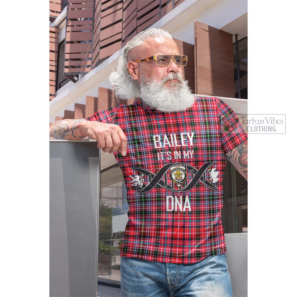 Tartan Vibes Clothing Udny Tartan Cotton T-shirt with Family Crest DNA In Me Style