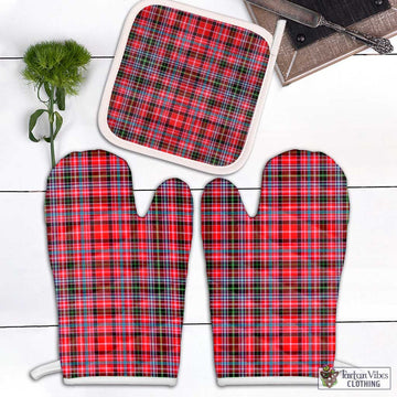 Udny Tartan Combo Oven Mitt & Pot-Holder White - Tartan Vibes Clothing