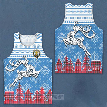 Udny Clan Christmas Men's Tank Top Celtic Reindeer Style Men - Tartan Vibes Clothing