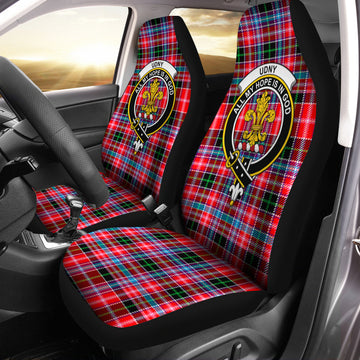 Udny Tartan Car Seat Cover with Family Crest One Size - Tartan Vibes Clothing