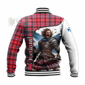 Udny Crest Tartan Baseball Jacket Inspired by the Freedom of Scottish Warrior - Tartan Vibes Clothing
