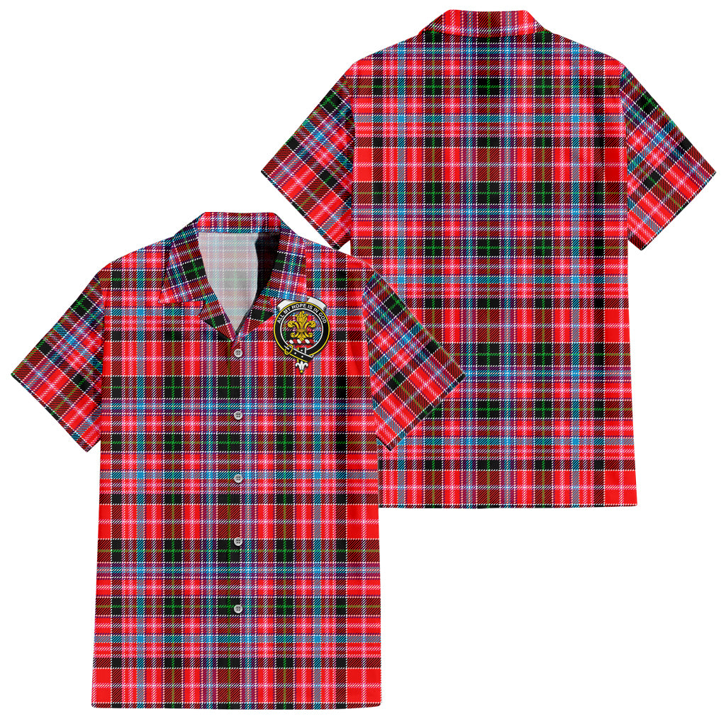 udny-tartan-short-sleeve-button-down-shirt-with-family-crest