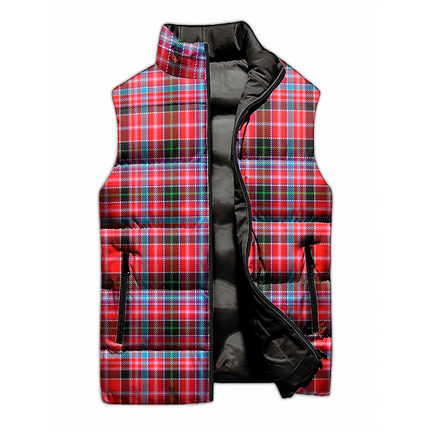 Udny Tartan Sleeveless Puffer Jacket - Tartanvibesclothing