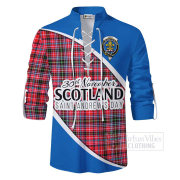 Udny Family Crest Tartan Ghillie Kilt Shirt Celebrate Saint Andrew's Day in Style - Tartan Vibes Clothing