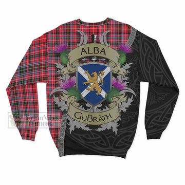 Udny Tartan Family Crest Sweatshirt Lion Rampant Royal Thistle Shield Celtic Inspired - Tartan Vibes Clothing