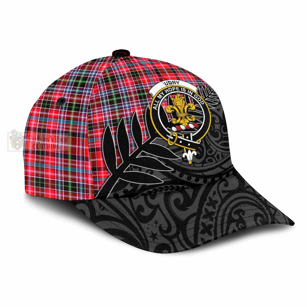 Tartan Vibes Clothing Udny Tartan Classic Cap with New Zealand Silver Fern Half Style