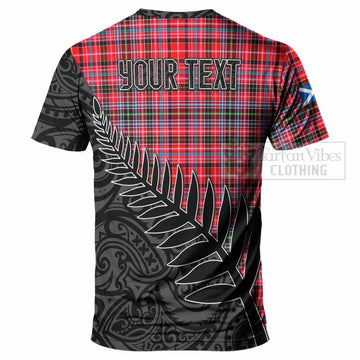 Udny Crest Tartan T-Shirt with New Zealand Silver Fern Half Style