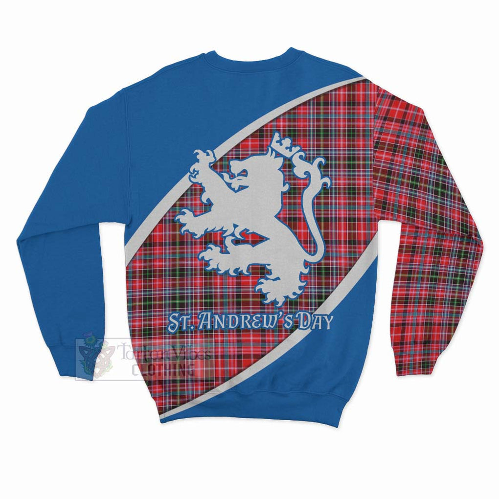 Tartan Vibes Clothing Udny Family Crest Tartan Sweatshirt Celebrate Saint Andrew's Day in Style