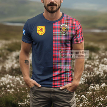 Udny Tartan T-Shirt Alba with Scottish Lion Royal Arm Half Style