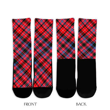 Udny Tartan Crew Socks Cross Tartan Style