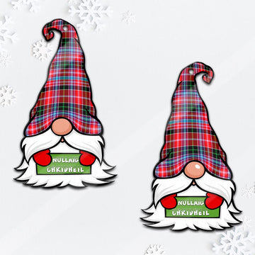 Udny Gnome Christmas Ornament with His Tartan Christmas Hat