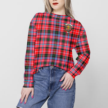 Udny Tartan Sweatshirt with Family Crest