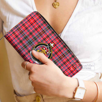 Udny Tartan Women's Leather Wallet with Family Crest - Tartan Vibes Clothing