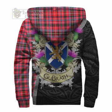 Udny Tartan Family Crest Sherpa Hoodie Lion Rampant Royal Thistle Shield Celtic Inspired - Tartan Vibes Clothing