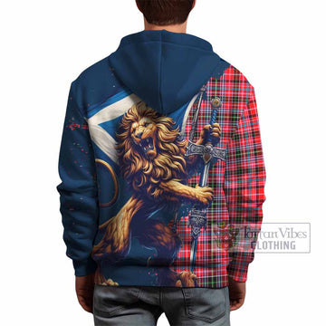 Udny Tartan Family Crest Hoodie with Scottish Majestic Lion - Tartan Vibes Clothing