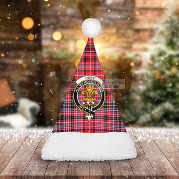 Udny Tartan Christmas Santa Hats with Family Crest - Tartan Vibes Clothing