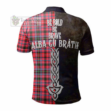 Udny Tartan Family Crest Polo Shirt Alba Gu Brath Be Brave Lion Ancient Style - Tartan Vibes Clothing