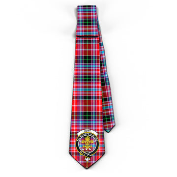 Udny Tartan Classic Necktie with Family Crest