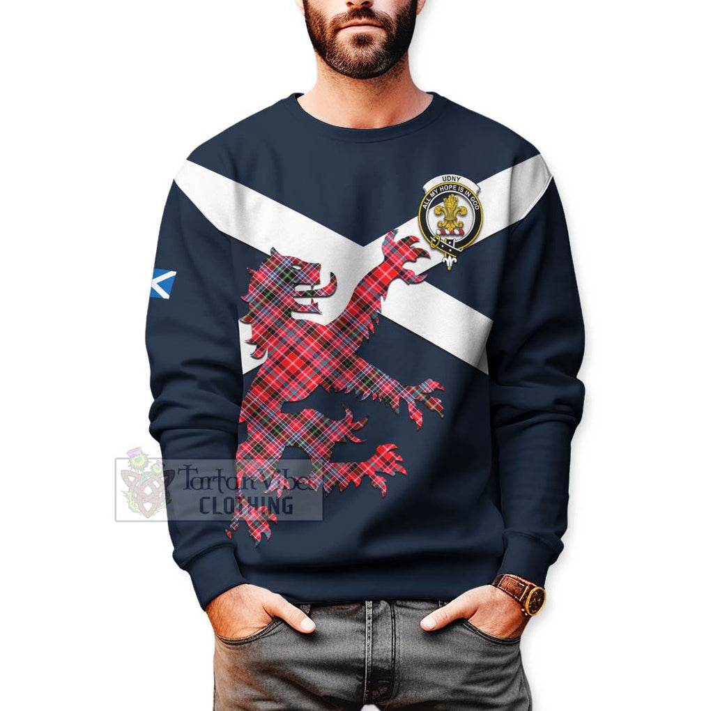 Tartan Vibes Clothing Udny Tartan Lion Rampant Sweatshirt – Proudly Display Your Heritage with Alba Gu Brath and Clan Name