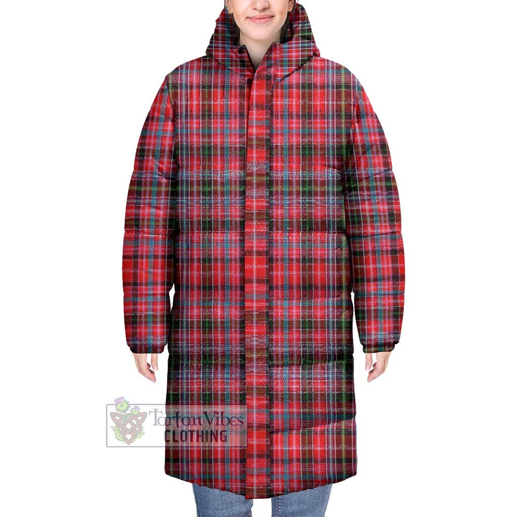 Tartan Vibes Clothing Udny Tartan Long Down Jacket