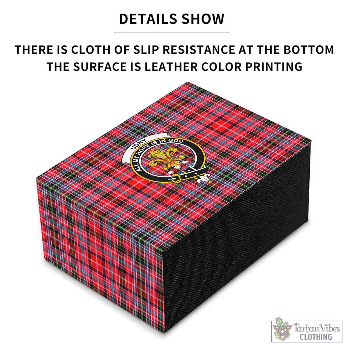 Udny Tartan Pen Holder with Family Crest - Tartan Vibes Clothing