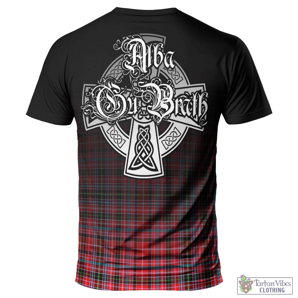 Tartan Vibes Clothing Udny Tartan T-Shirt Featuring Alba Gu Brath Family Crest Celtic Inspired