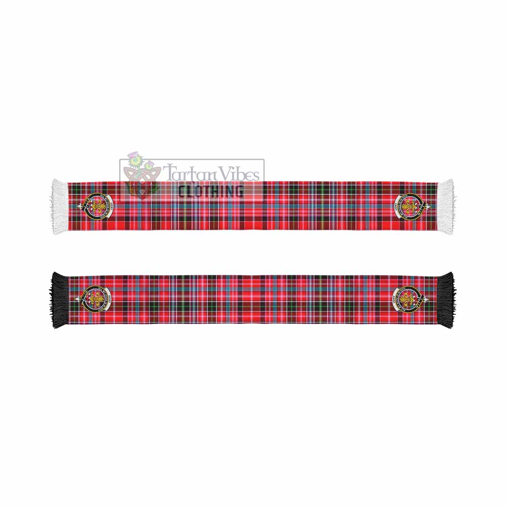 Udny Tartan Ruffneck Scarf with Family Crest - Tartan Vibes Clothing