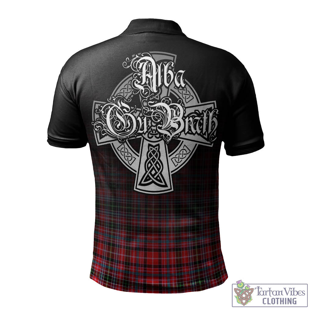 Tartan Vibes Clothing Udny Tartan Polo Shirt Featuring Alba Gu Brath Family Crest Celtic Inspired