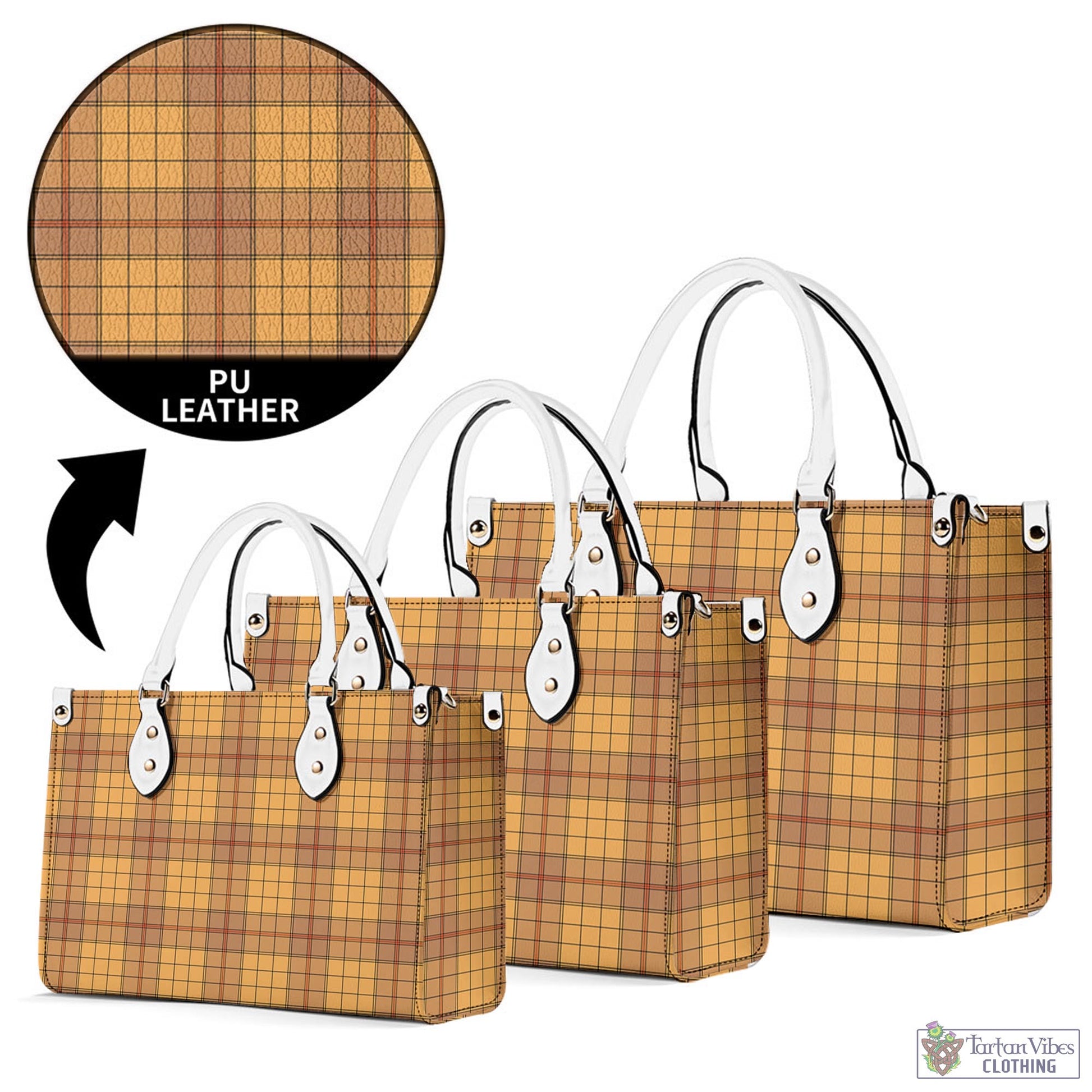 Tartan Vibes Clothing Ulster Tartan Luxury Leather Handbags