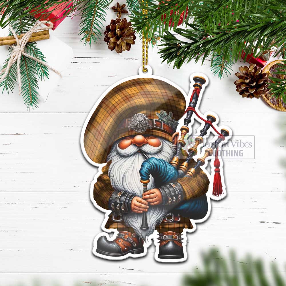 Tartan Vibes Clothing Ulster Tartan Badpiper Gnome Christmas Ornament