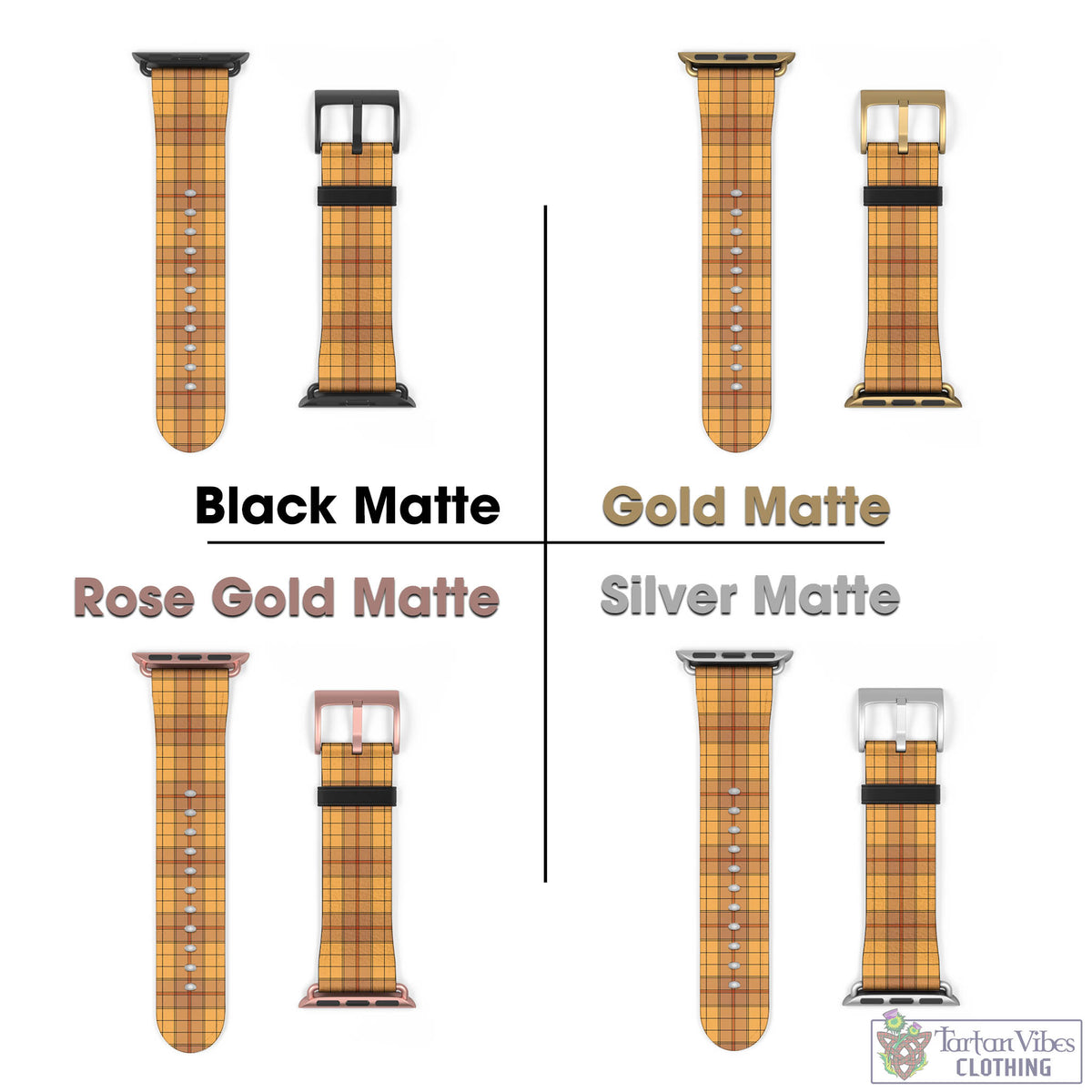 Ulster Tartan Watch Band 42 - 45 mm - Tartan Vibes Clothing