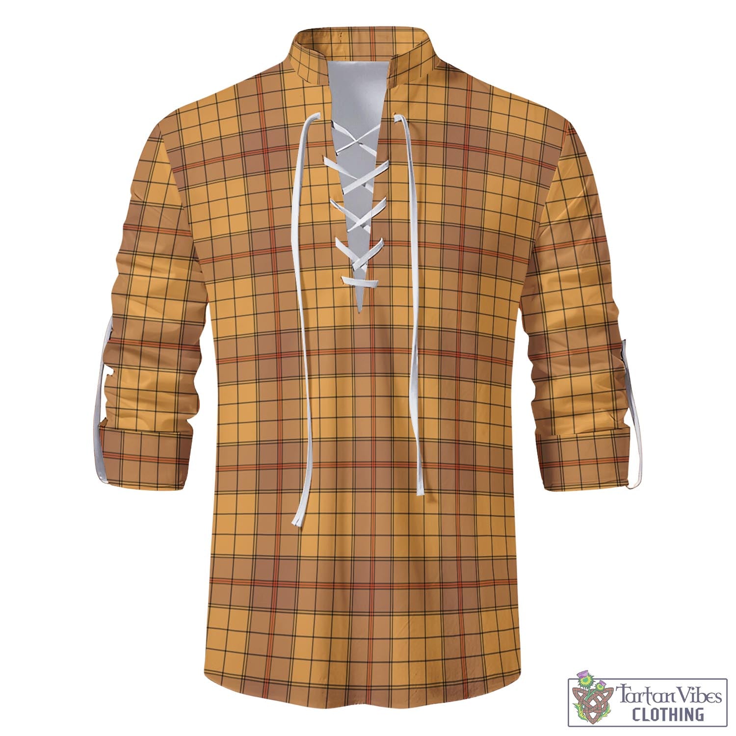 Ulster Tartan Men's Scottish Traditional Jacobite Ghillie Kilt Shirt - Tartan Vibes Clothing
