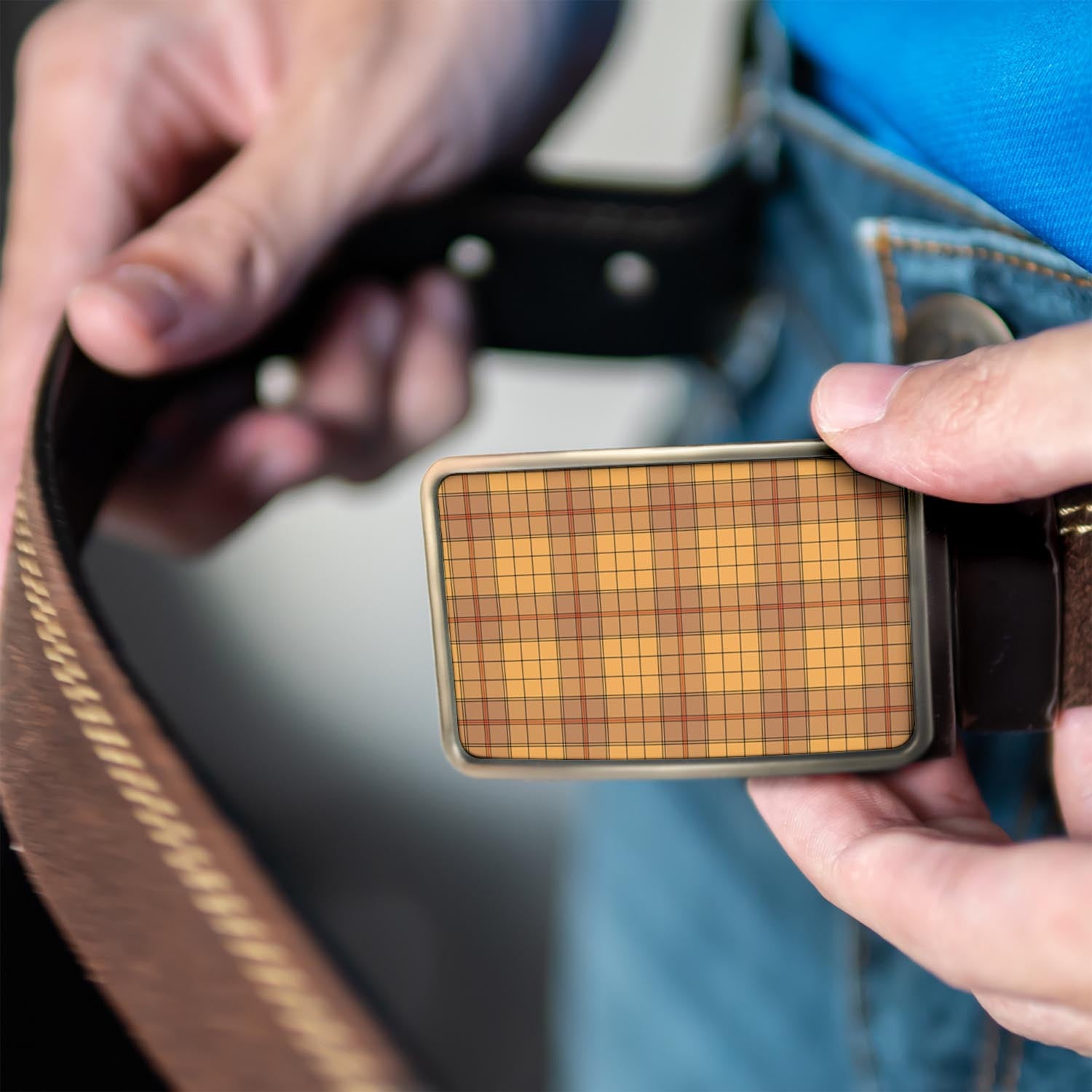 Tartan Vibes Clothing Ulster Tartan Belt Buckles