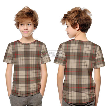 Ulster Brown Modern Tartan Kid T-Shirt