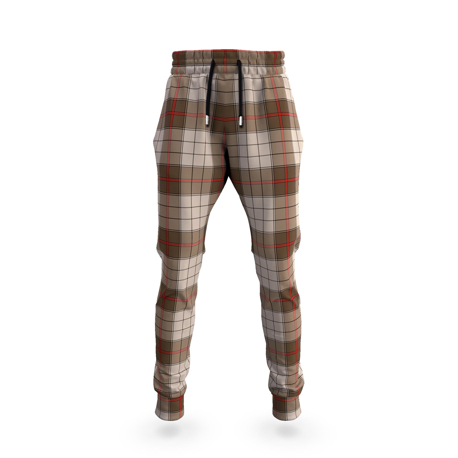 Ulster Brown Modern Tartan Joggers Pants 5XL - Tartan Vibes Clothing