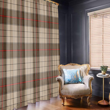 Ulster Brown Modern Tartan Window Curtain