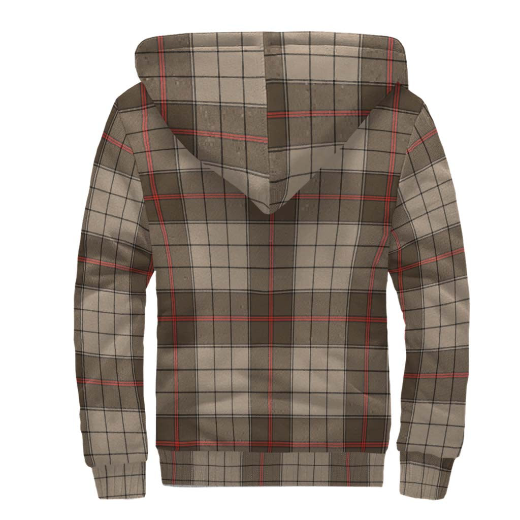 Tartan Vibes Clothing Ulster Brown Modern Tartan Sherpa Hoodie