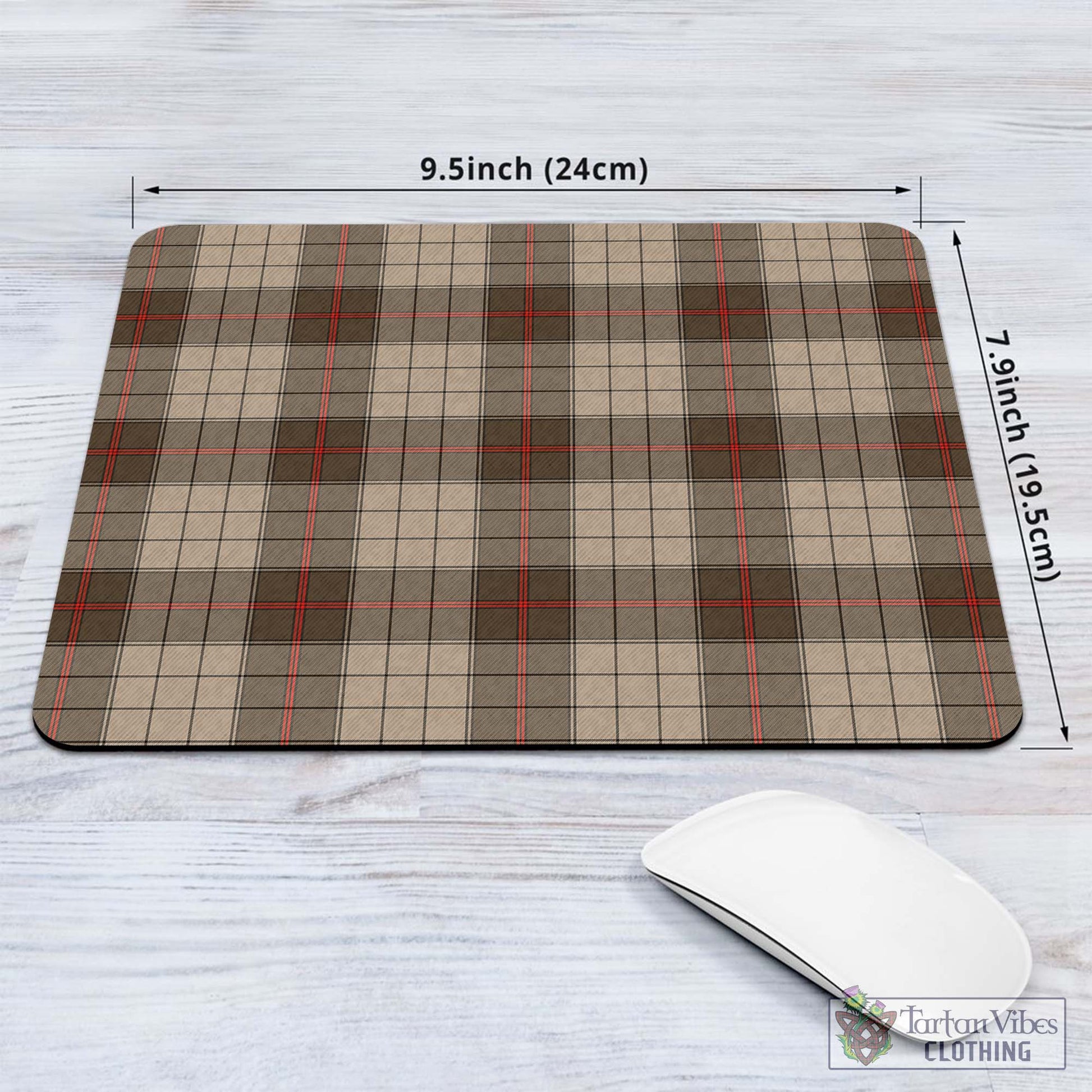 Tartan Vibes Clothing Ulster Brown Modern Tartan Mouse Pad