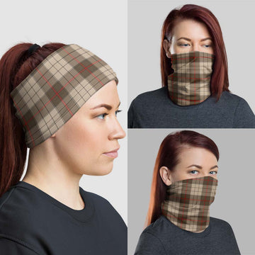 Ulster Brown Modern Tartan Neck Gaiters, Tartan Bandanas, Tartan Head Band