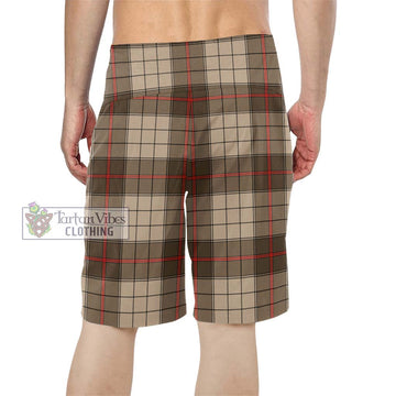 Ulster Brown Modern Tartan Men's Board Shorts