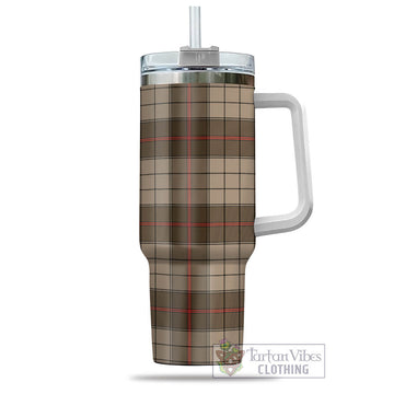 Ulster Brown Modern Tartan Tumbler with Handle